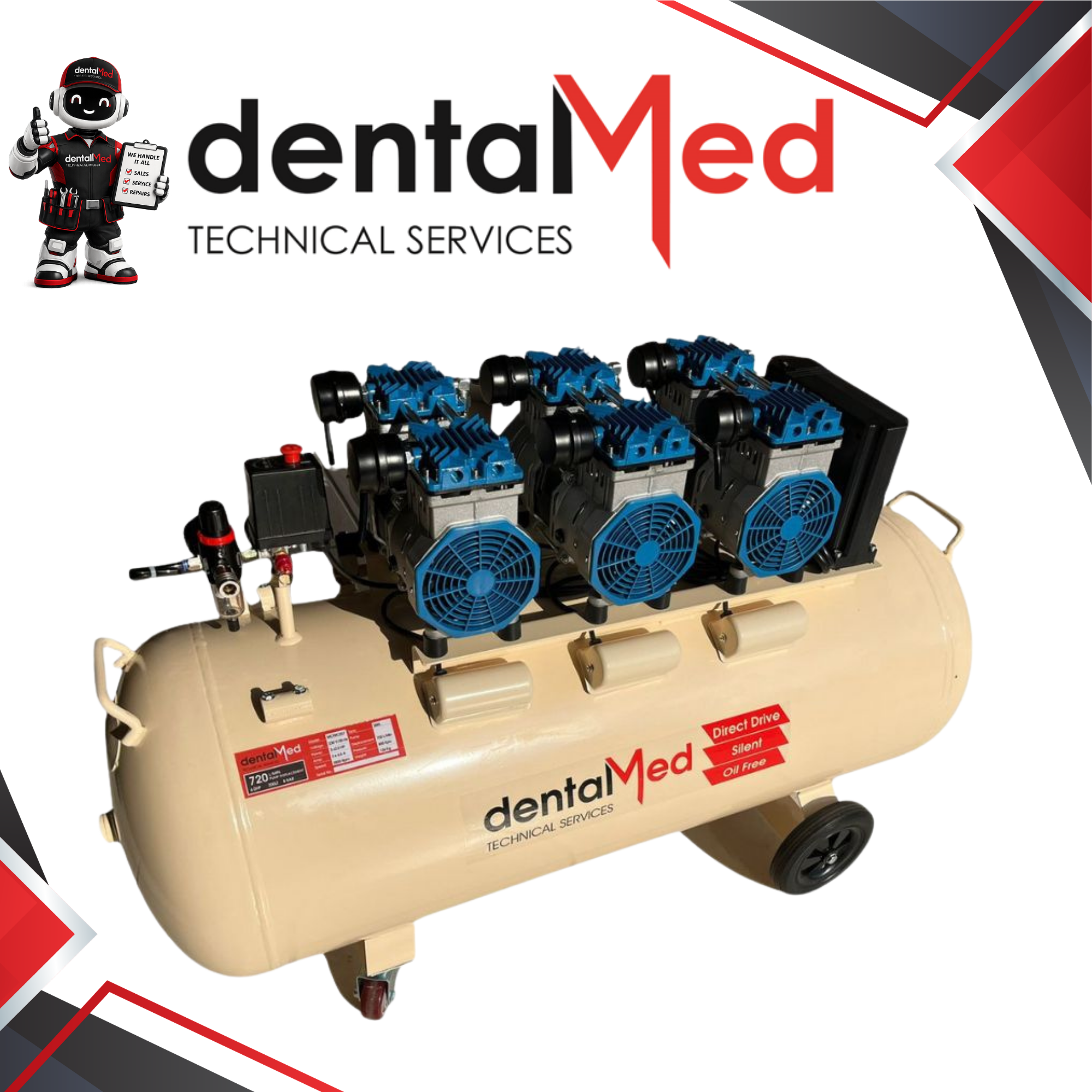 Oil Free Compressor - 200L